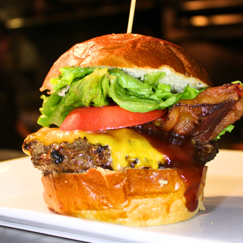 bacon cheeseburger food photo taken by phoodie media