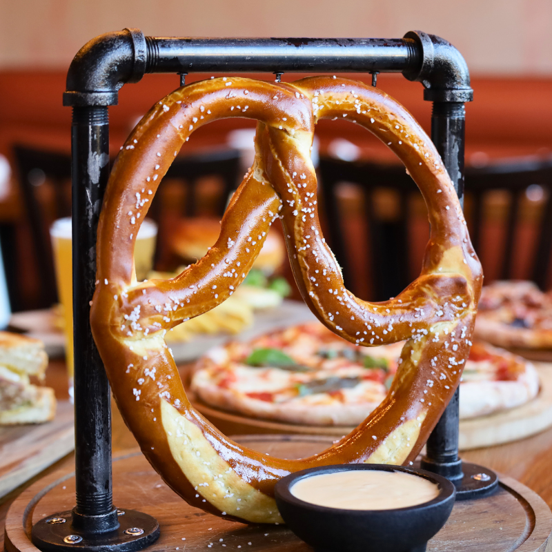 bavarian pretzel food photo taken by phoodie media